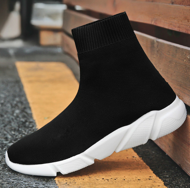 basket effet chaussette homme